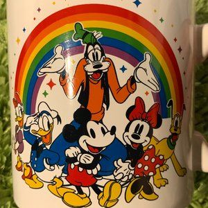 Disney Rainbow Collection Mug Think Happy Thoughts
